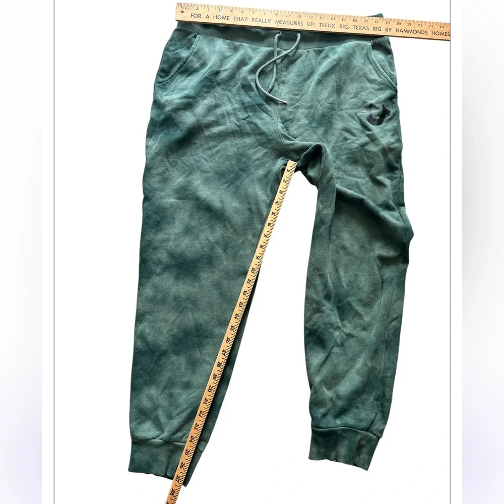True Religion Men’s Jogger Sweatpants Green Logo XL‎